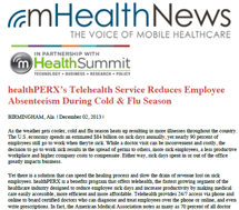 Telehealth Service Reduces Employee Absenteeism